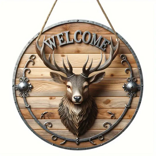 Maxcorners Vintage Elk Hunting Wooden Sign