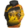 Maxcorners Personalized Name Honey Bee 25 All Over Printed Unisex Shirt LM1304