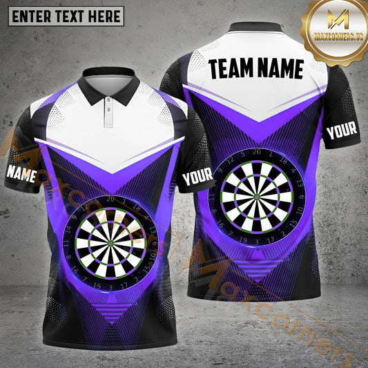 Maxcorners Dotted Pattern Light Dartboard Darts Multicolor Options Personalized Name, Team Name 3D Shirt (4 Colors)