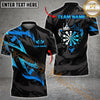 Maxcorners Premium Golden Dartboard Darts Sport Jersey Pattern  Multicolor Options Personalized Name, Team Name 3D Shirt (4 Colors)