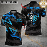 Maxcorners Premium Golden Dartboard Darts Sport Jersey Pattern  Multicolor Options Personalized Name, Team Name 3D Shirt (4 Colors)