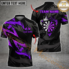 Maxcorners Premium Golden Dartboard Darts Sport Jersey Pattern  Multicolor Options Personalized Name, Team Name 3D Shirt (4 Colors)