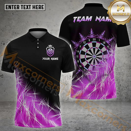 Maxcorners Darts Dartboard Icy Multicolor Options Personalized Name, Team Name 3D Shirt (4 Colors)