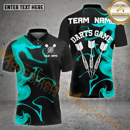 Maxcorners Darts Flaming Triple Dart Multicolor Options Personalized Name, Team Name 3D Shirt (4 Colors)