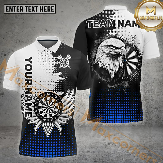 Maxcorners Darts Eagle Wing Target Multicolor Options Personalized Name, Team Name 3D Shirt (4 Colors)