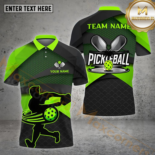 Maxcorners 3D Multicolor Pickleball Personalized Unisex Shirt 3 (4 colors)