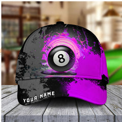 Maxcorners  Billiards Ball 8 Paint Personalized Name Cap (4 Colors)