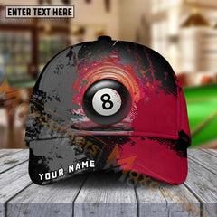 Maxcorners  Billiards Ball 8 Paint Personalized Name Cap (4 Colors)