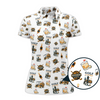 Maxcorners Golf and Bourbon Pattern Polos, Funny Bourbon Shirt For Men, Crazy Golf Shirts For Golfers
