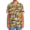 Maxcorners Personalized Hot Rod Yellow Desert Hawaiian Shirt