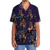 Maxcorners 4th Of July Funny German Shepherd Hot Rod Hawaiian Shirt