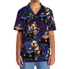 Maxcorners 4th Of July Funny English Bulldog Hot Rod Hawaiian Shirt