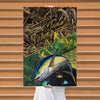 Maxcorners Tuna Fishing Deep Water Action Scene Design Personalized Name 3D Poster