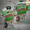 Maxcorners Bowling And Pins Funny Strikes & Giggles Customized Name, Team Name 3D Shirt (4 Colors)