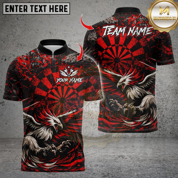 Maxcorners Darts Evil Bird Dartboard Design Multicolor Customized Name, Team Name 3D Shirts