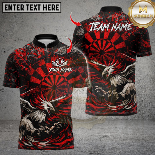 Maxcorners Darts Evil Bird Dartboard Design Multicolor Customized Name, Team Name 3D Shirts
