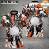 Maxcorners Golf Graffiti Boom Multicolor Customized Name, Team Name 3D Shirts