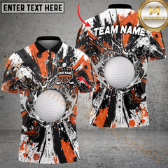 Maxcorners Golf Graffiti Boom Multicolor Customized Name, Team Name 3D Shirts