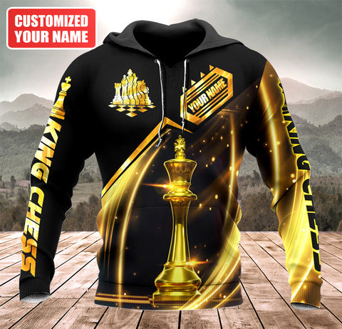Maxcorners Queen's Gambit Signature Chess Customized Name 3D Shirt