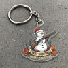 Maxcorners Personalized Funny Snowman Trap Shooting Merry Christmas Shotgun Pigeon Acrylic Christmas Ornament And Keychain Custom Gift For Hunters 2D Flat