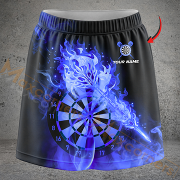 Maxcorners Darts Flaming Dragon Dartboard Personalized 3D Skirts With Shorts