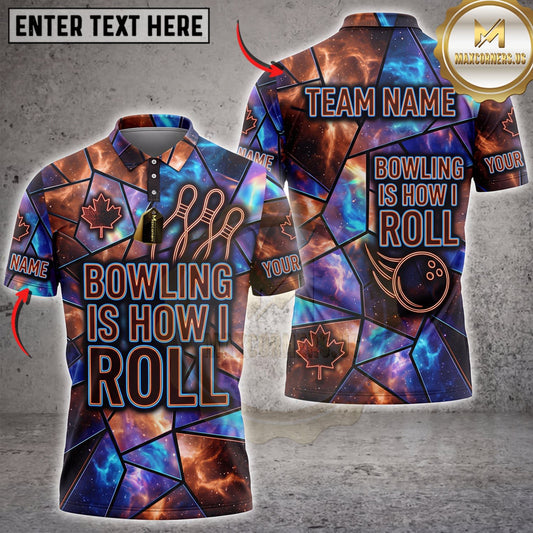 Maxcorners Bowling Vintage Bowling Is How I Roll Personalized Name 3D Unisex Shirt
