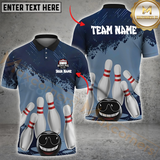 Maxcorners Bowling Cool Cartoon Angry Ball Multicolor Customized Name, Team Name 3D Shirts