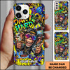 Maxcorners Darts Graffiti Monkey Dartboard Multicolor Personalized Name 3D Phone Case