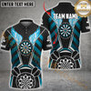 Maxcorners Dartboard Wings Darts Jersey Multicolor Option Personalized Name, Team Name 3D Polo Shirt