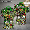 Maxcorners Darts & Skull Dartboard Graffiti Graphic Multicolor Customized Name, Team Name 3D Shirts