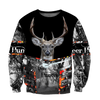 Maxcorners Deer Hunter Custom Name Shirt 3D All Over Printed Clothes