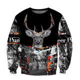 Maxcorners Deer Hunter Custom Name Shirt 3D All Over Printed Clothes