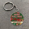 Maxcorners Personalized Merry Pull-Mas Plaid Shotgun Bow Christmas Ornaments Acrylic Christmas Ornament And Keychain Custom Gift For Hunters 2D Flat
