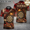 Maxcorners Darts Beer Mug Pub Atmosphere Wooden Texture Target Board Graphic Multicolor Customized Name, Team Name 3D Shirts