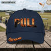 ( 6 Colors ) Maxcorners Clay Pigeon Trap Shooting Pull Shooter Silhouette Sunset Design Custom Name Classic Cap