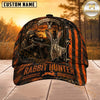 Maxcorners Hunting Orange Black Hunter Personalized 3D Cap