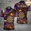 Maxcorners Darts Beer Mug Pub Atmosphere Wooden Texture Target Board Graphic Multicolor Customized Name, Team Name 3D Shirts