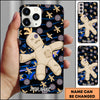 Maxcorners Darts Voodoo Doll Pattern Multicolor Personalized Name 3D Phone Case