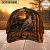 Maxcorners Hunting Orange Black Hunter Personalized 3D Cap