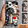 Maxcorners Darts White Voodoo Doll Multicolor Personalized Name 3D Phone Case