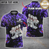 Maxcorners  Splatter Bowling Shirt - Custom Cartoon Pin Faces Multicolor Customized Name, Team Name 3D Shirts