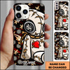 Maxcorners Darts White Voodoo Doll Multicolor Personalized Name 3D Phone Case