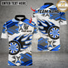 Maxcorners Darts Flaming Dartboard Design Multicolor Customized Name, Team Name 3D Shirts