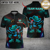 Maxcorners Billiards Ball 8 Neon Cowboy Customized Name, Team Name 3D Shirt (4 Colors)