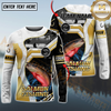 Maxcorners Angler Fishing Team Personalized Name, Team Name 3D Long Sleeve Shirt (Mahi-mahi, Tuna, Chinook, Marlin, Striped Bass, Salmon)
