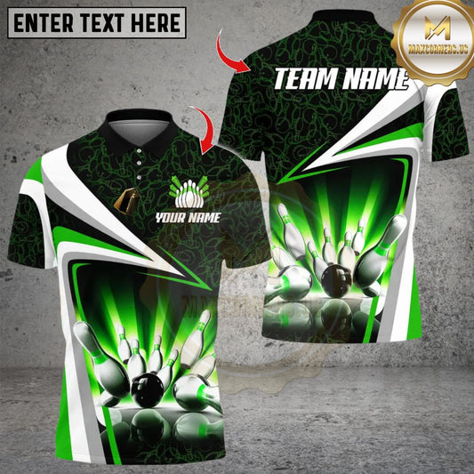 Maxcorners Bowling Uniform Design Multicolor Customized Name, Team Name 3D Shirts