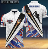 Maxcorners American Patriot Fire Ball 8 Billiards Personalized Unisex Shirt