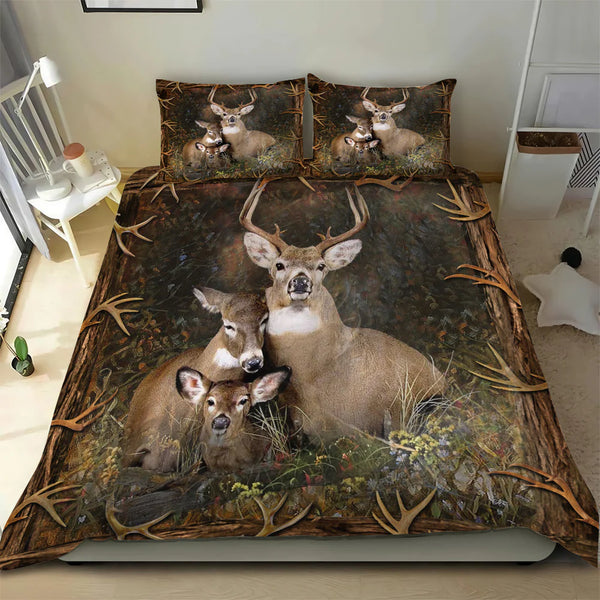 Maxcorners Deer Hunting Couple Gift You and Me We Got This Bedding Set