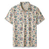 Maxcorners Tropical Wilderness Skull Men's Golf Polo Shirt, Skull Golf Shirt, Gift For Golfers