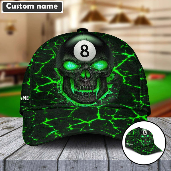 Maxcorners Personalized Billiards Skull Cap (8 colors)